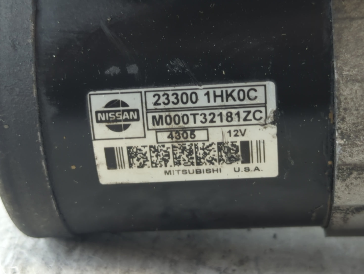 2012-2019 Nissan Versa Car Starter Motor Solenoid OEM P/N:M000T32181ZC 23300 1HK0C Fits OEM Used Auto Parts - Oemusedautopar