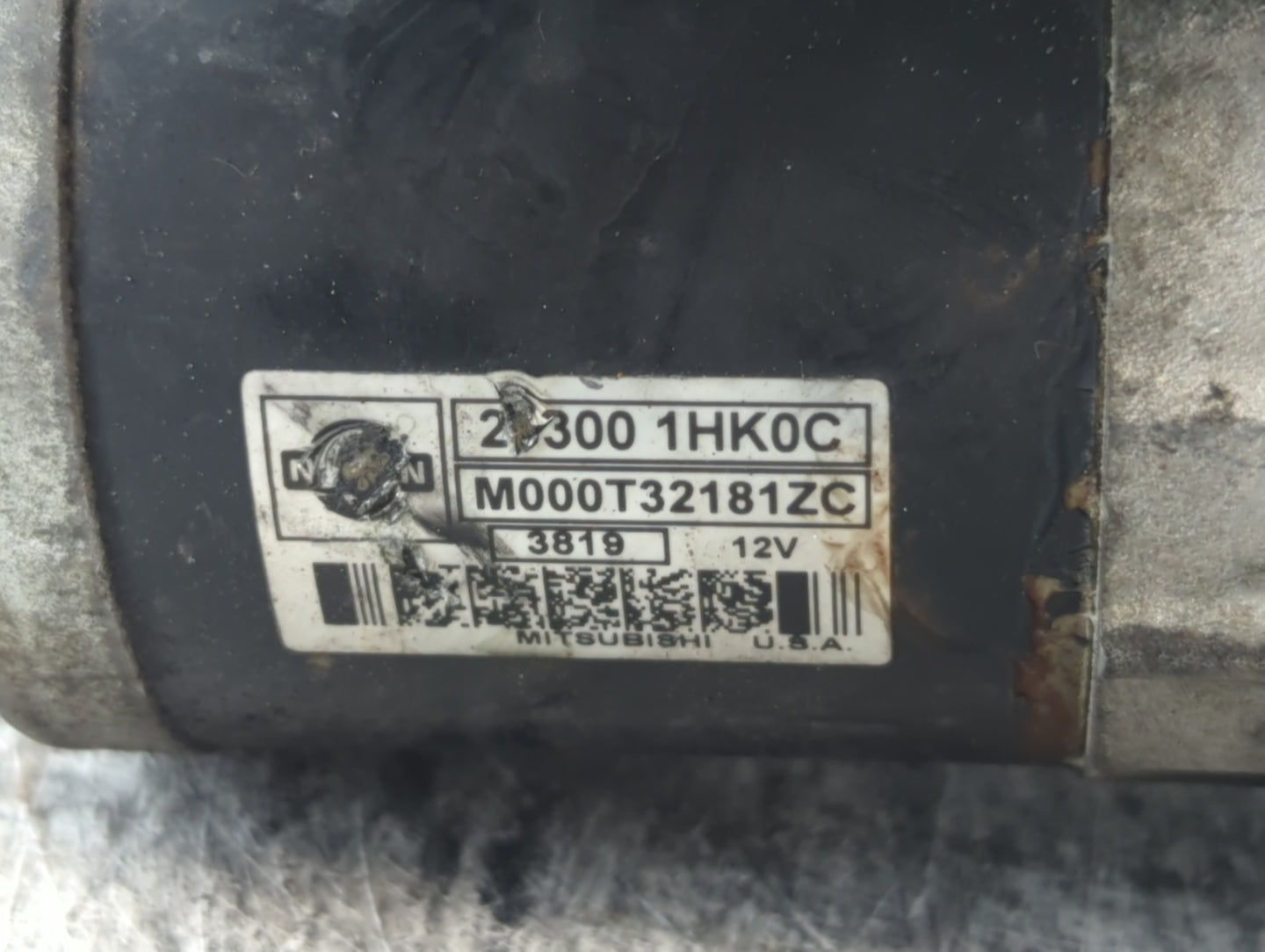 2012-2019 Nissan Versa Car Starter Motor Solenoid OEM P/N:M000T32181ZC 23300 1HK0C Fits OEM Used Auto Parts - Oemusedautopar