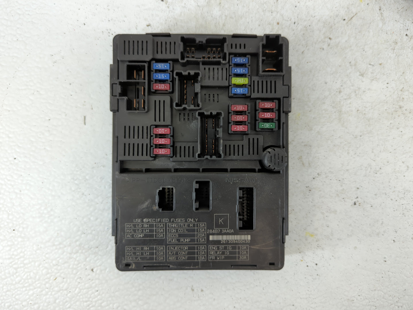 2013-2019 Nissan Versa Fusebox Fuse Box Panel Relay Module P/N:284B7 3AA0A Fits Fits 2013 2014 2015 2016 2017 2018 2019 OEM 