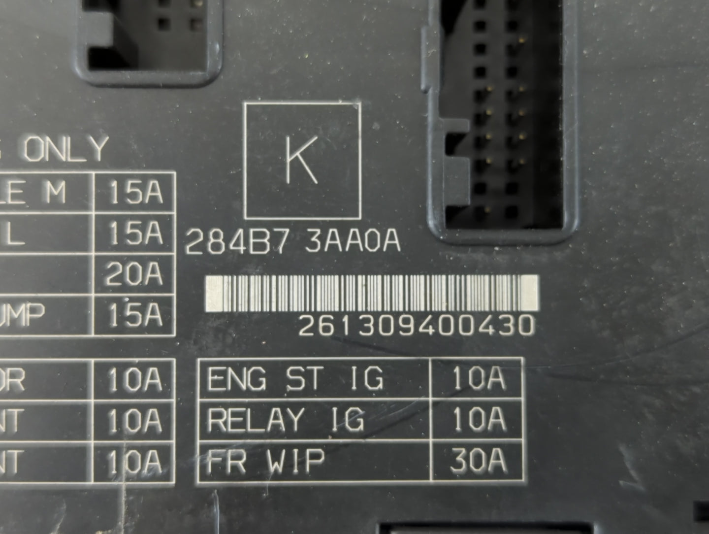 2013-2019 Nissan Versa Fusebox Fuse Box Panel Relay Module P/N:284B7 3AA0A Fits Fits 2013 2014 2015 2016 2017 2018 2019 OEM 
