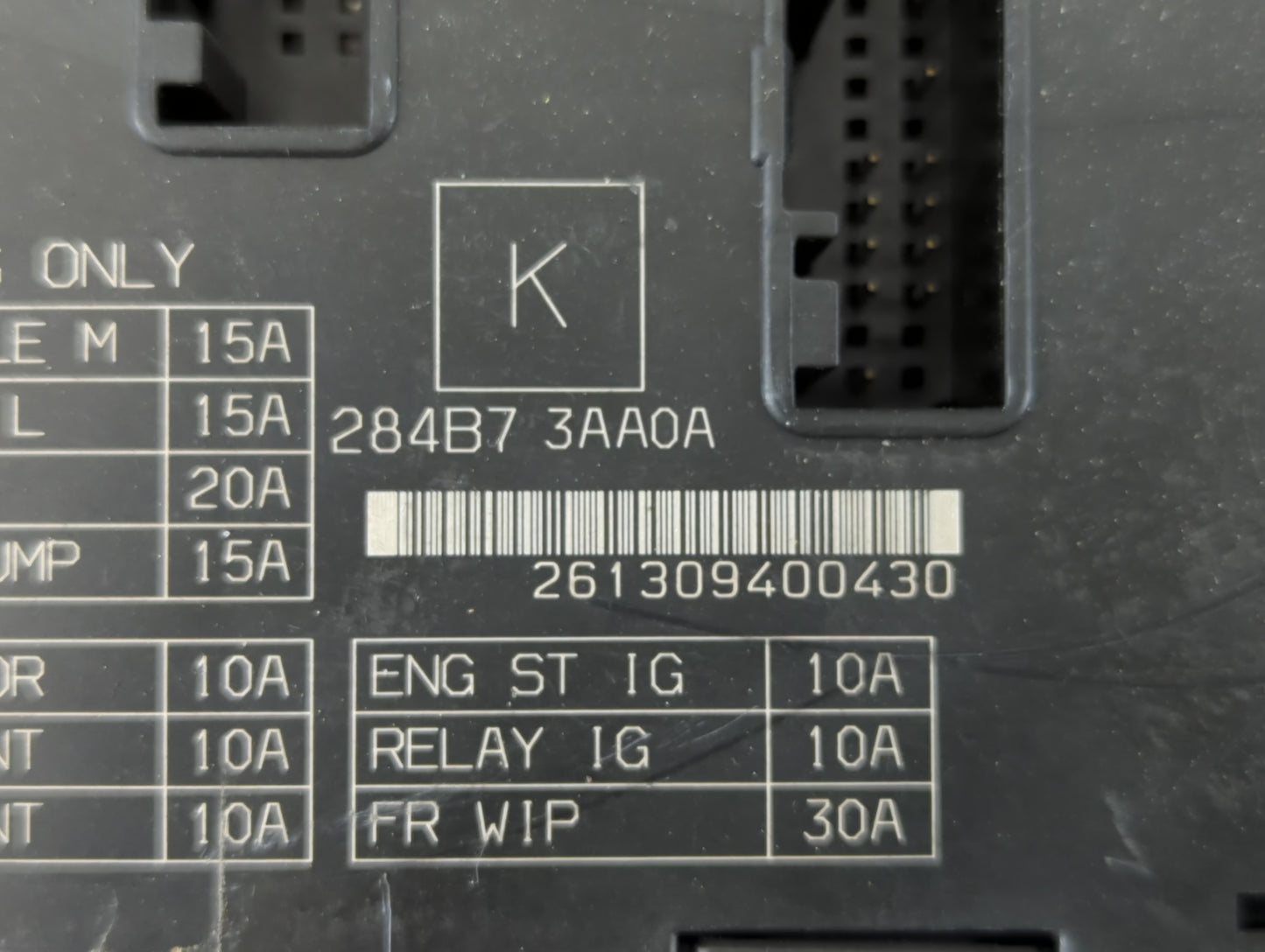 2013-2019 Nissan Versa Fusebox Fuse Box Panel Relay Module P/N:284B7 3AA0A Fits Fits 2013 2014 2015 2016 2017 2018 2019 OEM 