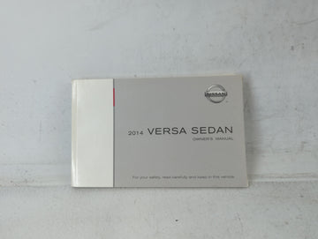 2014 Nissan Versa Owners Manual Book Guide P/N:OM4E 0N17U0 OEM Used Auto Parts