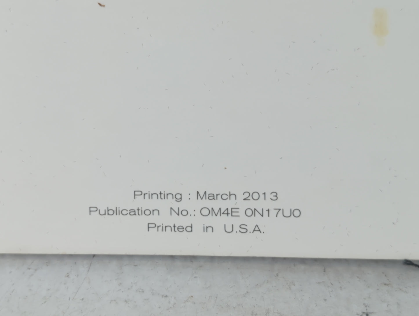 2014 Nissan Versa Owners Manual Book Guide P/N:OM4E 0N17U0 OEM Used Auto Parts - Oemusedautoparts1.com