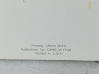 2014 Nissan Versa Owners Manual Book Guide P/N:OM4E 0N17U0 OEM Used Auto Parts - Oemusedautoparts1.com