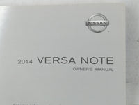 2014 Nissan Versa Owners Manual Book Guide OEM Used Auto Parts - Oemusedautoparts1.com