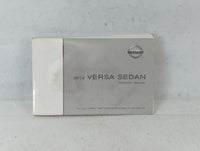 2014 Nissan Versa Owners Manual Book Guide P/N:OM14E 0N17U1 OEM Used Auto Parts - Oemusedautoparts1.com