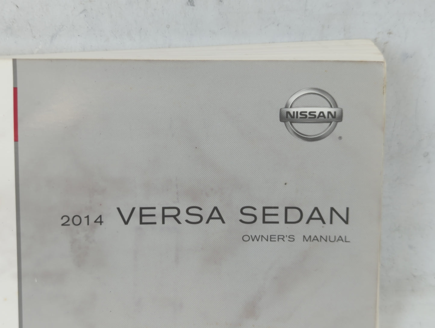 2014 Nissan Versa Owners Manual Book Guide P/N:OM14E 0N17U1 OEM Used Auto Parts - Oemusedautoparts1.com