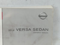 2014 Nissan Versa Owners Manual Book Guide P/N:OM14E 0N17U1 OEM Used Auto Parts - Oemusedautoparts1.com