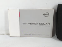 2014 Nissan Versa Owners Manual Book Guide OEM Used Auto Parts - Oemusedautoparts1.com
