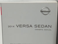 2014 Nissan Versa Owners Manual Book Guide OEM Used Auto Parts - Oemusedautoparts1.com