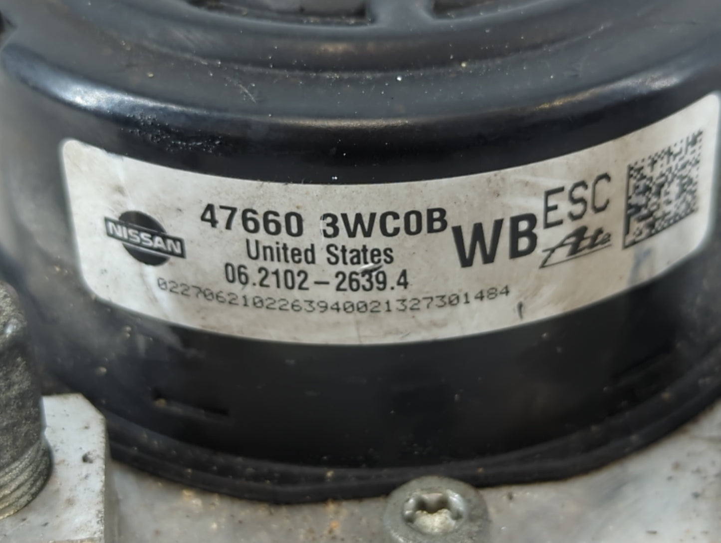 2014-2019 Nissan Versa ABS Pump Control Module Replacement P/N:47660 3WC0B Fits Fits 2014 2015 2016 2017 2018 2019 OEM Used 