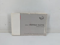 2014 Nissan Versa Owners Manual Book Guide P/N:OM14E OE12U2 OEM Used Auto Parts - Oemusedautoparts1.com