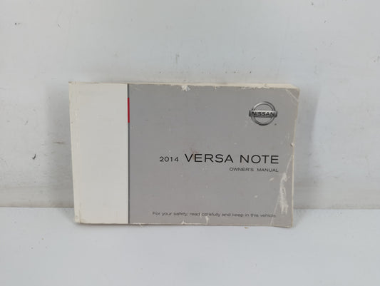 2014 Nissan Versa Owners Manual Book Guide P/N:OM14E OE12U2 OEM Used Auto Parts - Oemusedautoparts1.com