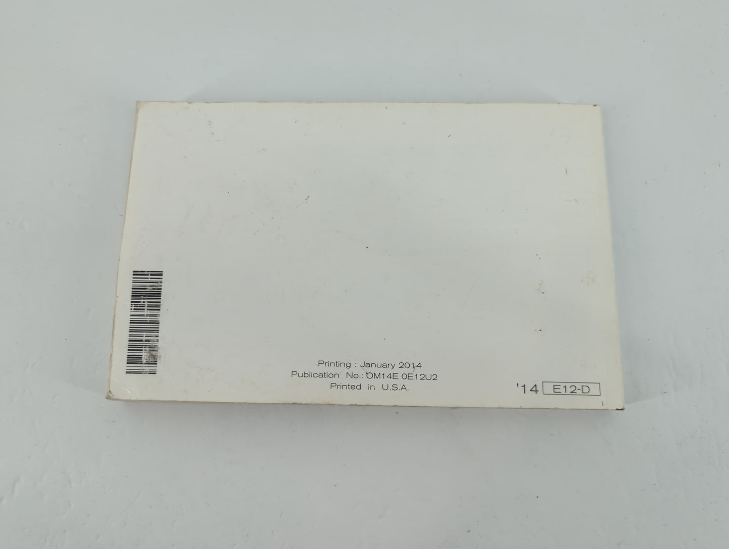 2014 Nissan Versa Owners Manual Book Guide P/N:OM14E OE12U2 OEM Used Auto Parts - Oemusedautoparts1.com