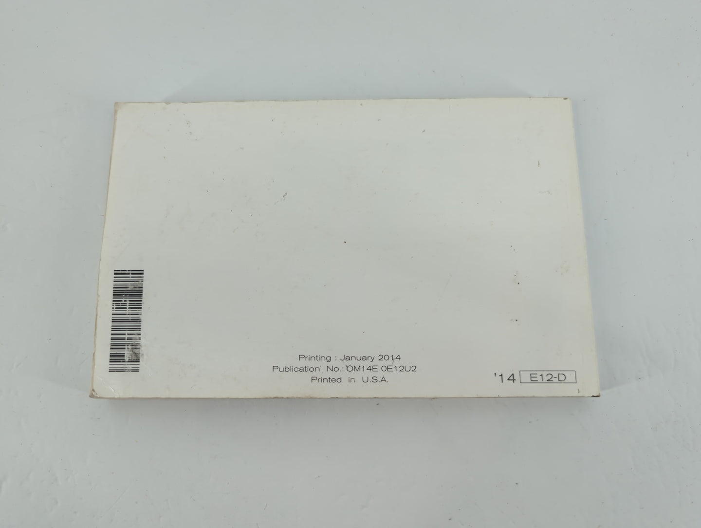 2014 Nissan Versa Owners Manual Book Guide P/N:OM14E OE12U2 OEM Used Auto Parts - Oemusedautoparts1.com