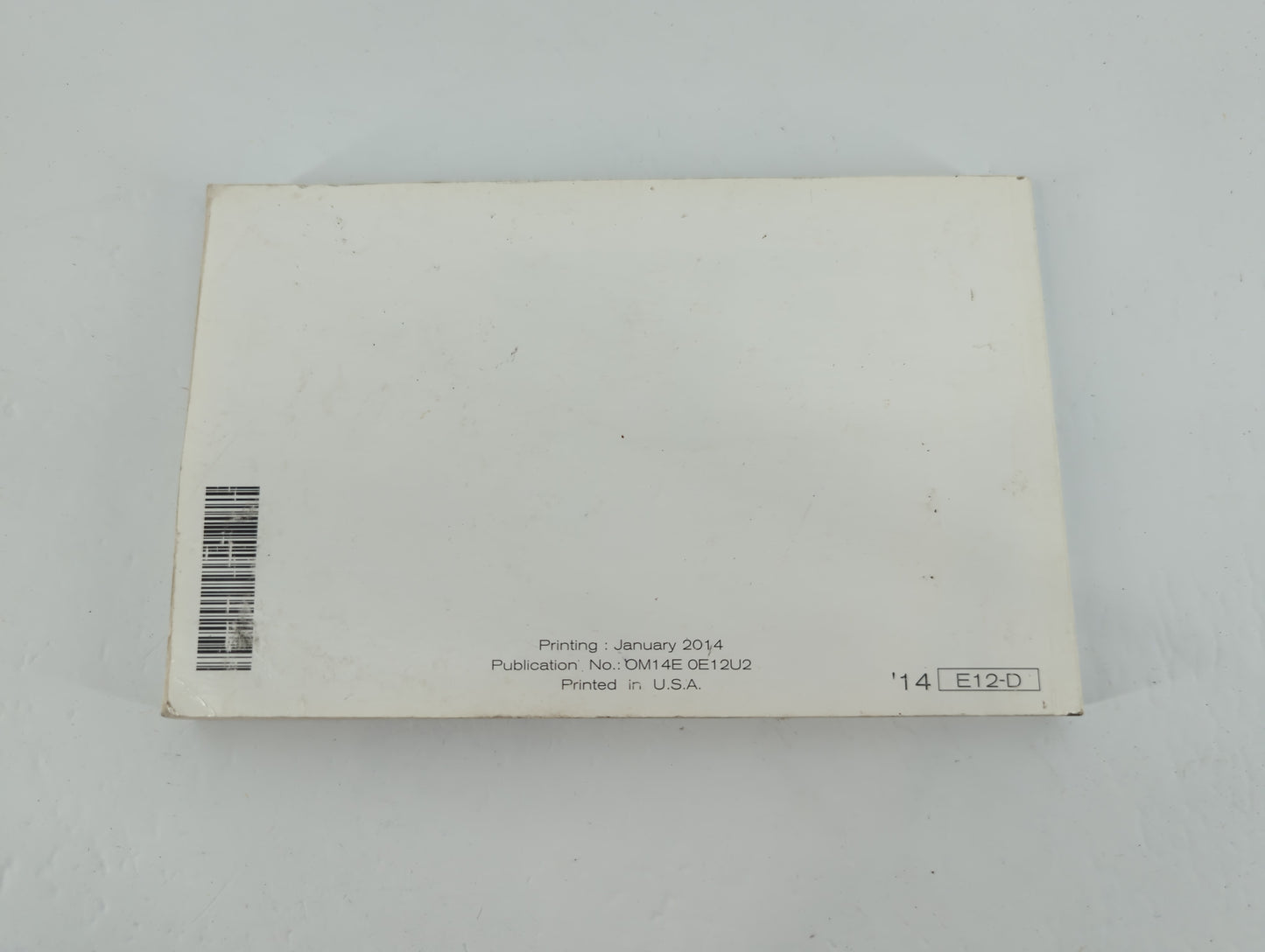 2014 Nissan Versa Owners Manual Book Guide P/N:OM14E OE12U2 OEM Used Auto Parts - Oemusedautoparts1.com