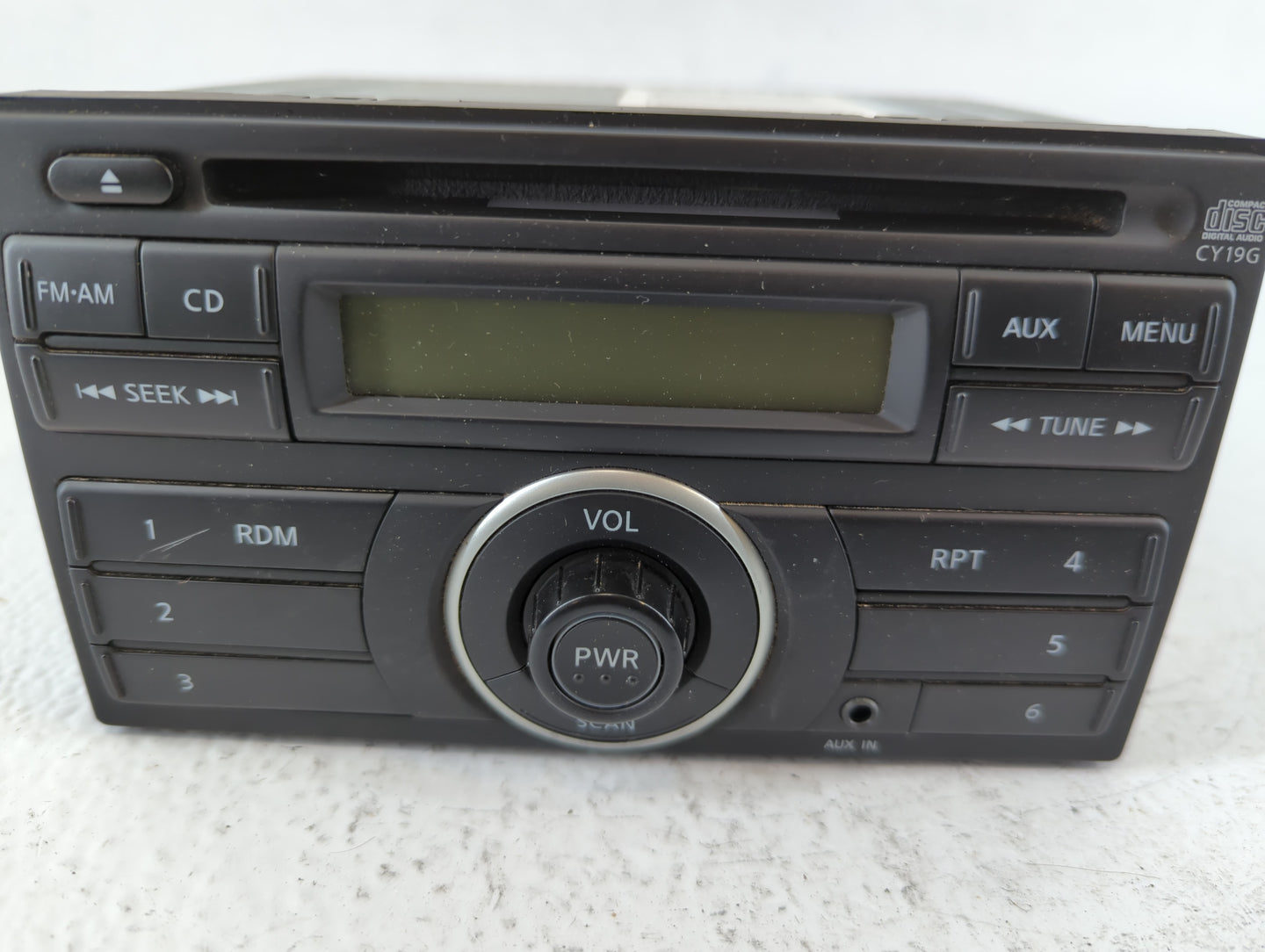 2012-2014 Nissan Versa Radio AM FM Cd Player Receiver Replacement P/N:28185 3AN0A Fits Fits 2012 2013 2014 OEM Used Auto Par