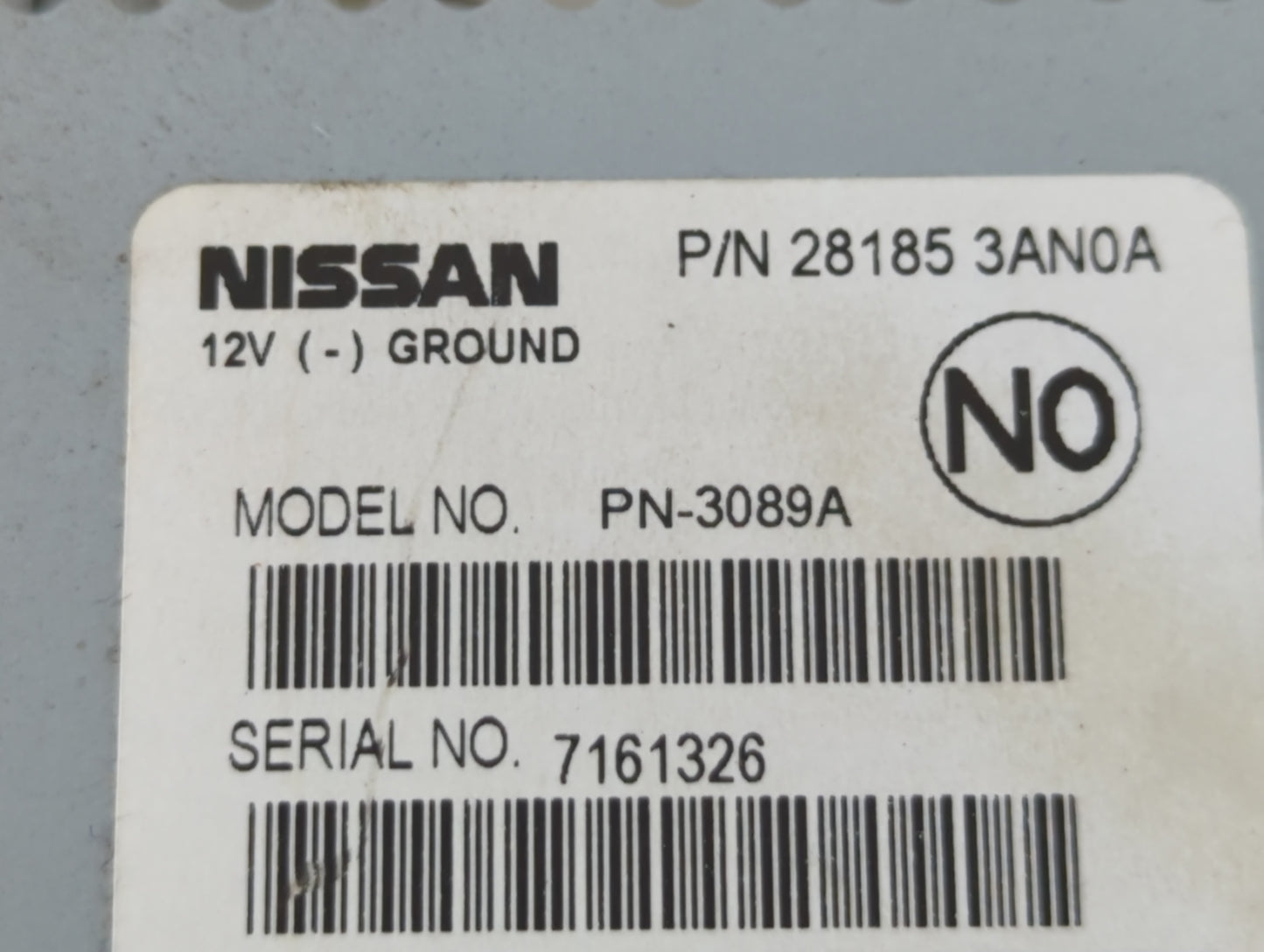 2012-2014 Nissan Versa Radio AM FM Cd Player Receiver Replacement P/N:28185 3AN0A Fits Fits 2012 2013 2014 OEM Used Auto Par