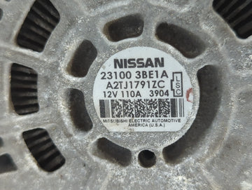 2012-2019 Nissan Versa Alternator Replacement Generator Charging Assembly Engine OEM P/N:23100 3BE1A Fits OEM Used Auto Parts