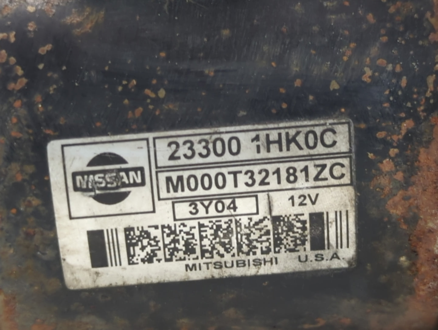 2012-2019 Nissan Versa Car Starter Motor Solenoid OEM P/N:M000T32181ZC 23300 1HK0C Fits OEM Used Auto Parts - Oemusedautopar