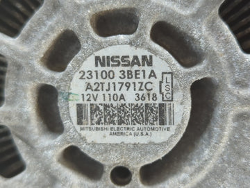 2012-2019 Nissan Versa Alternator Replacement Generator Charging Assembly Engine OEM P/N:A2TJ1791ZC 23100 3BE1A Fits OEM Used Auto Parts