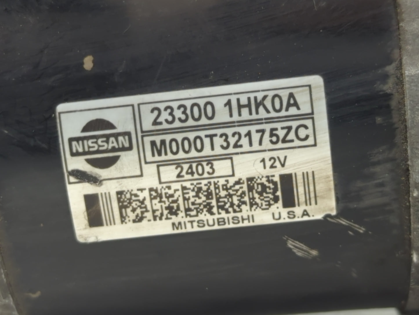 2012-2019 Nissan Versa Car Starter Motor Solenoid OEM P/N:23300 1HK0A Fits Fits 2012 2013 2014 2015 2016 2017 2018 2019 OEM 