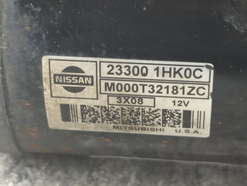 2012-2019 Nissan Versa Car Starter Motor Solenoid OEM P/N:23300 1HK0C Fits Fits 2012 2013 2014 2015 2016 2017 2018 2019 OEM Used Auto Parts