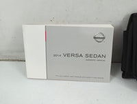 2014 Nissan Versa Owners Manual Book Guide P/N:OM14E ON17U1 OEM Used Auto Parts - Oemusedautoparts1.com