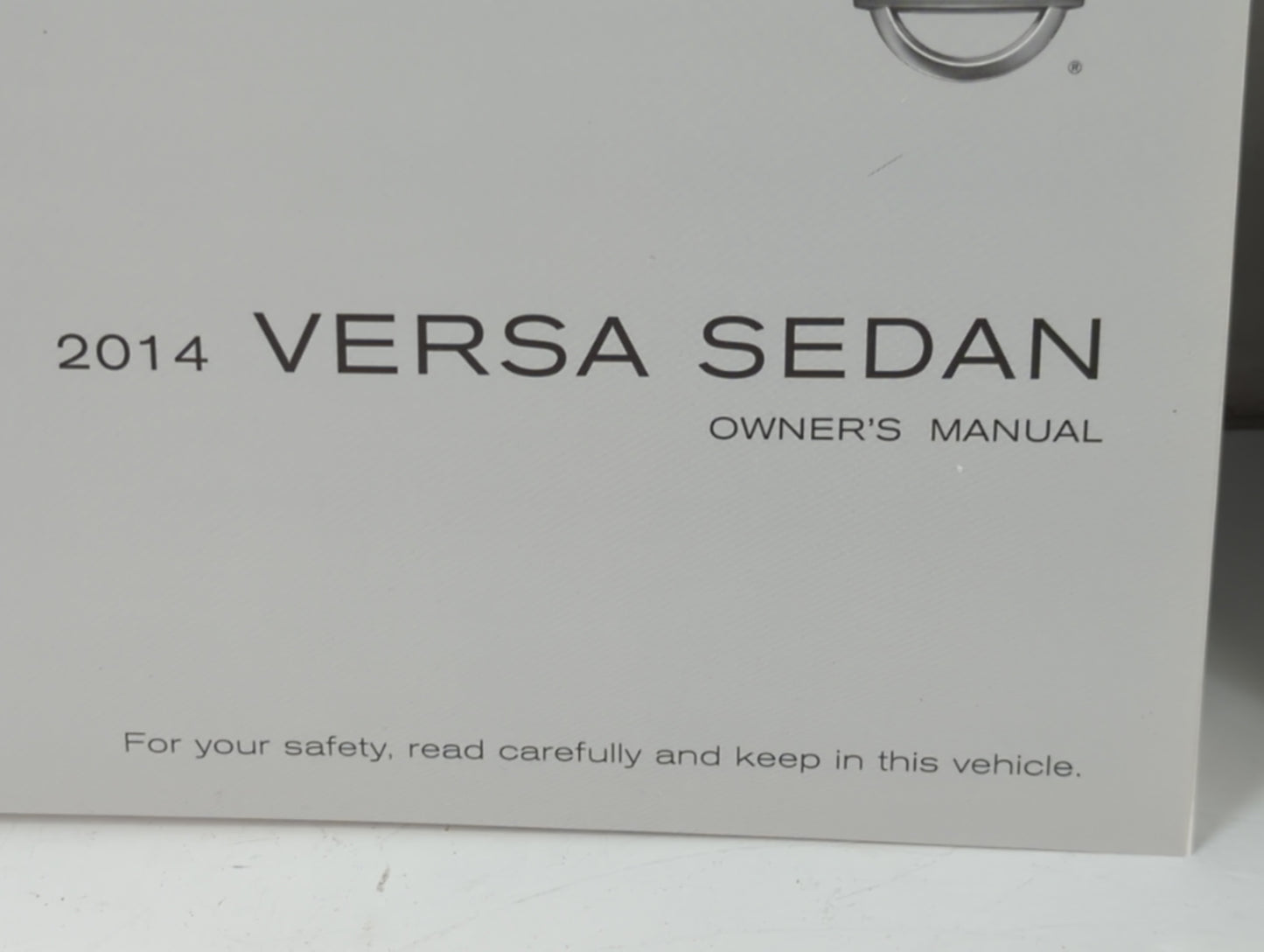 2014 Nissan Versa Owners Manual Book Guide P/N:OM14E ON17U1 OEM Used Auto Parts - Oemusedautoparts1.com