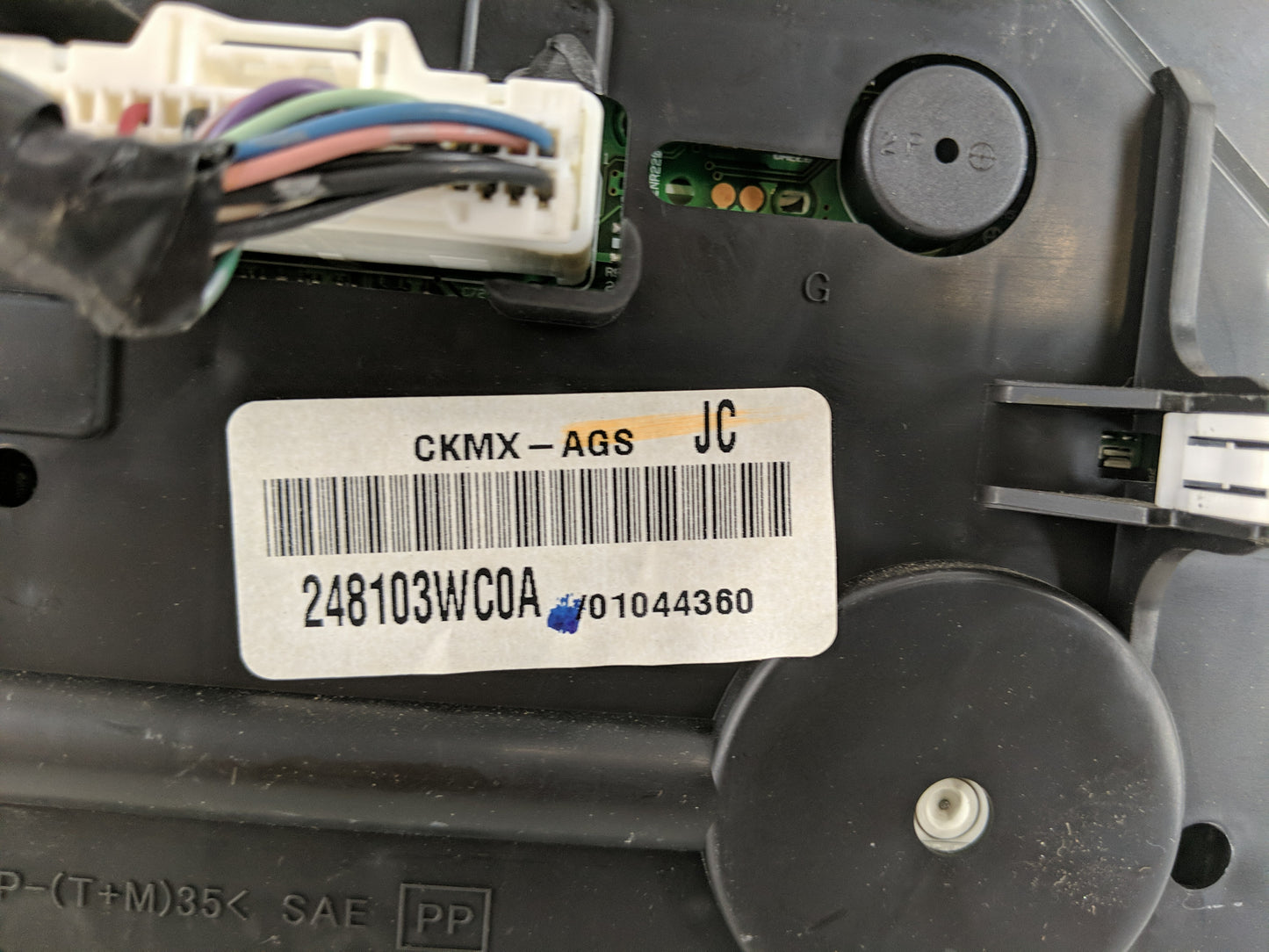 2014 Nissan Versa Note Instrument Cluster Speedometer Gauges P/N:248103WC0A Fits OEM Used Auto Parts - Oemusedautoparts1.com