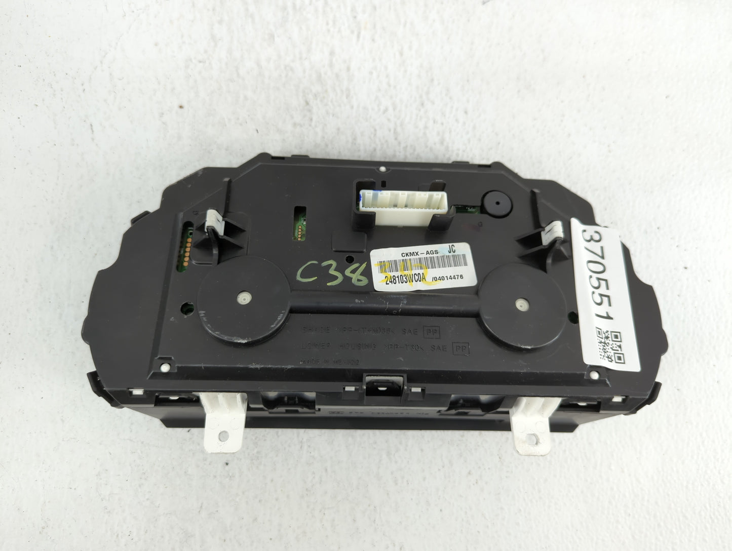2014 Nissan Versa Note Instrument Cluster Speedometer Gauges P/N:248103AN0A 248103WC0A, 248109KA1A Fits OEM Used Auto Parts 