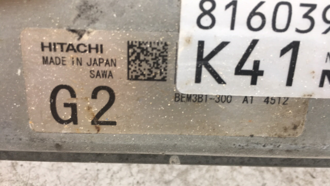2014 Pathfinder Nissan PCM Engine Control Computer ECU ECM PCU OEM P/N:BEM3B1-300 A1 Fits OEM Used Auto Parts - Oemusedautop