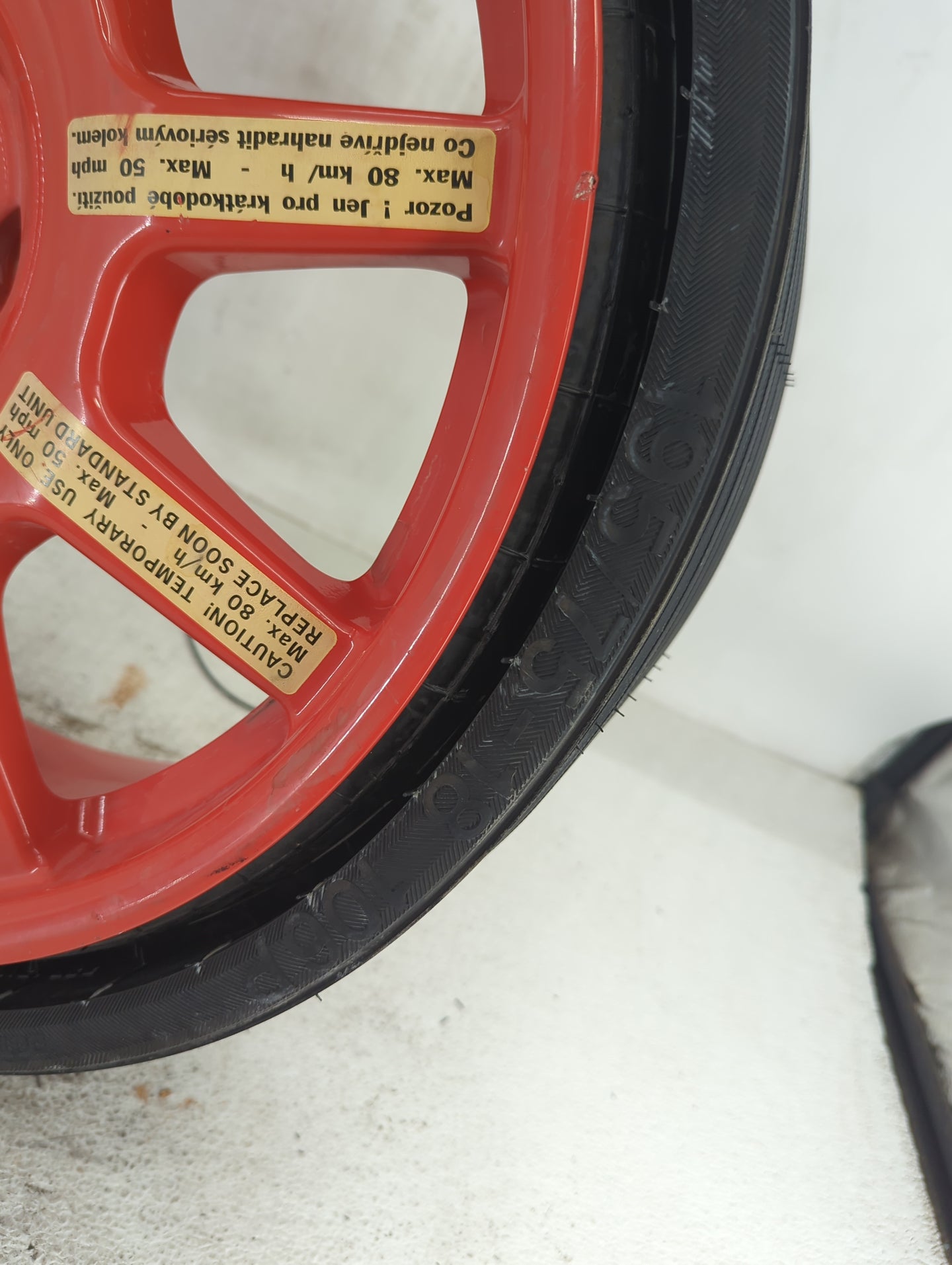 2014 Porsche Cayenne Spare Donut Tire Wheel Rim Oem - Oemusedautoparts1.com