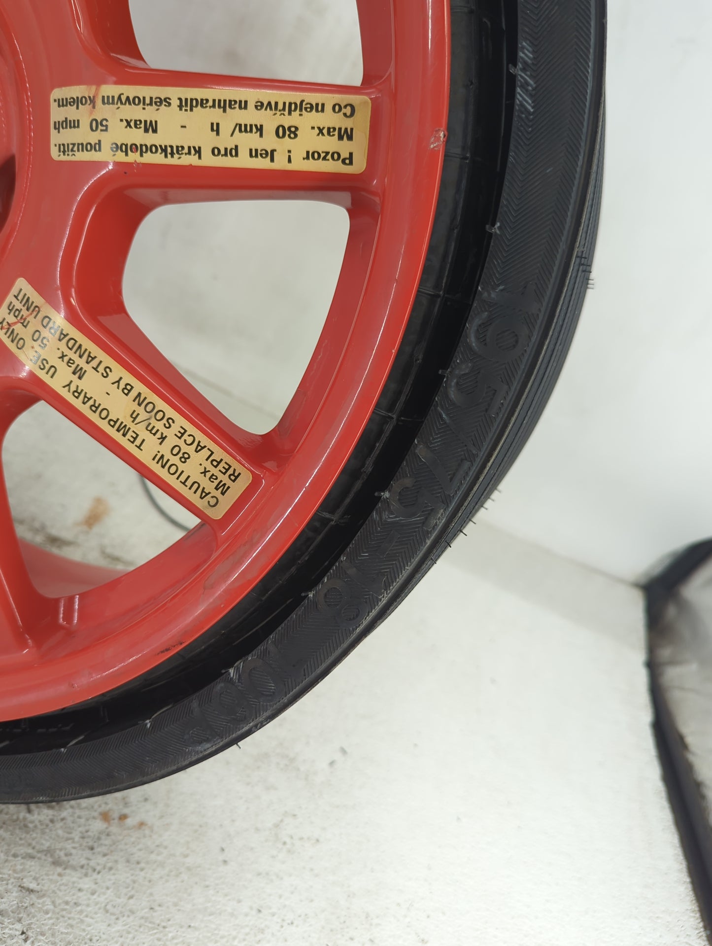 2014 Porsche Cayenne Spare Donut Tire Wheel Rim Oem - Oemusedautoparts1.com