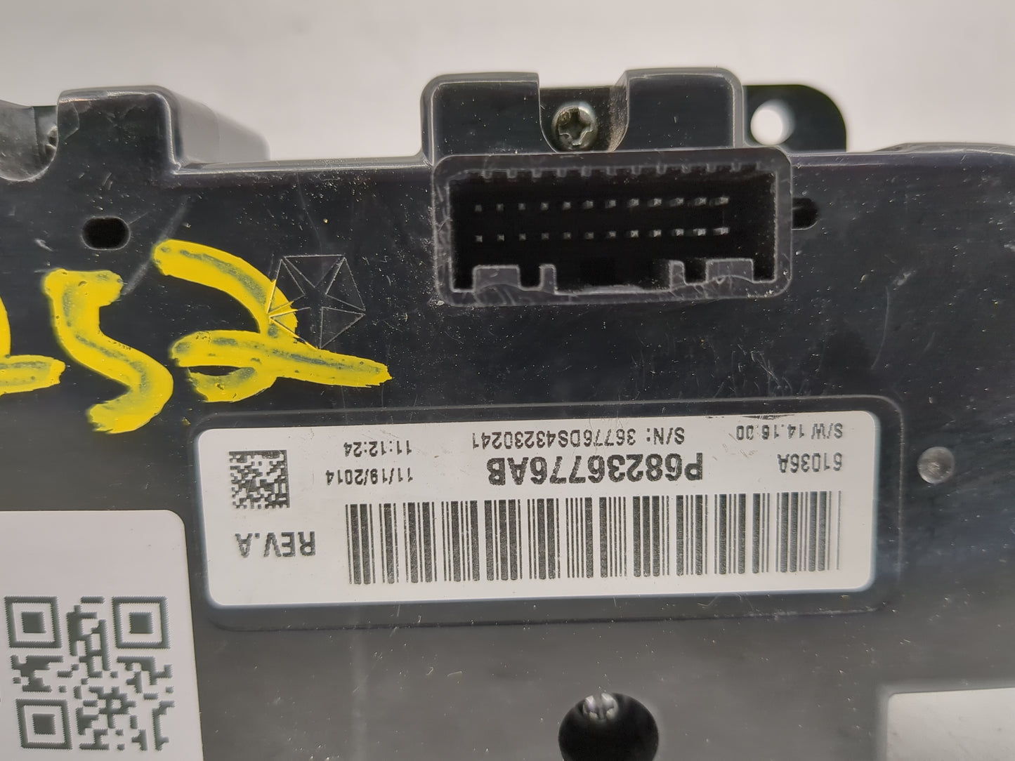 2014 Ram 1500 Climate Control Module Temperature AC/Heater Replacement P/N:P68236776AB 61036A Fits OEM Used Auto Parts - Oem