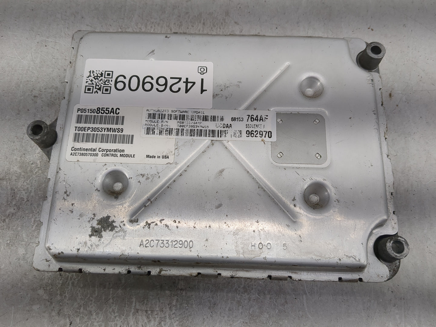 2014 Ram 1500 PCM Engine Control Computer ECU ECM PCU OEM P/N:P05150855AC P68153764AF, T00EP3053YMWS9, A2C7380570300 Fits OE