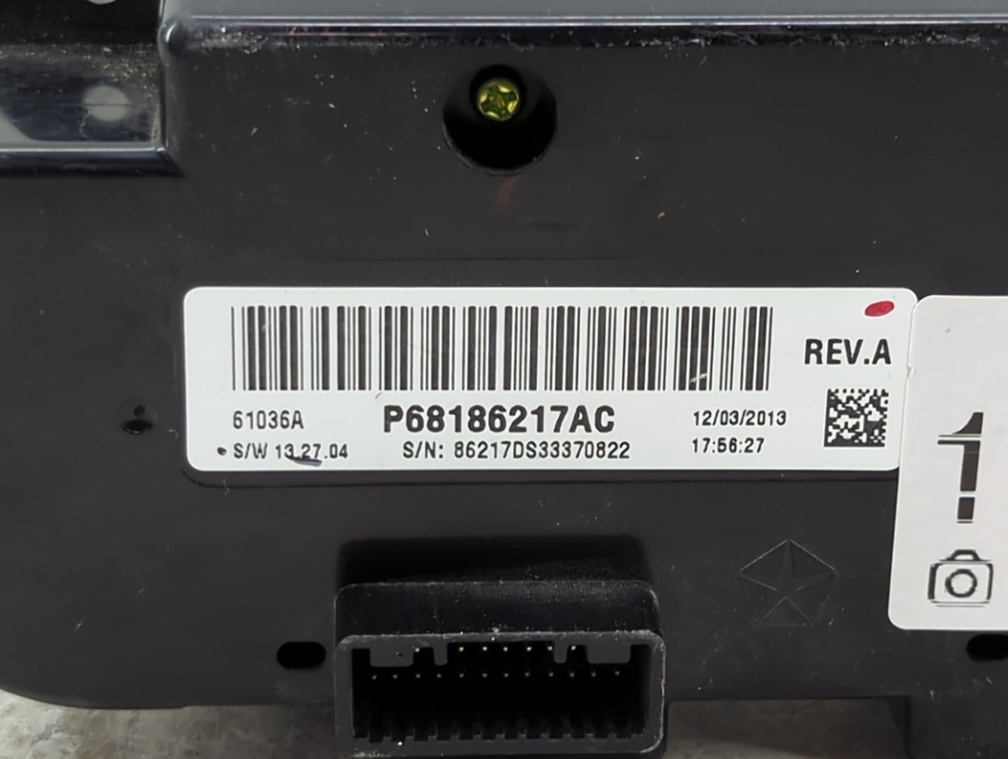 2014 Ram 1500 Climate Control Module Temperature AC/Heater Replacement P/N:P68186217AC Fits OEM Used Auto Parts - Oemusedaut