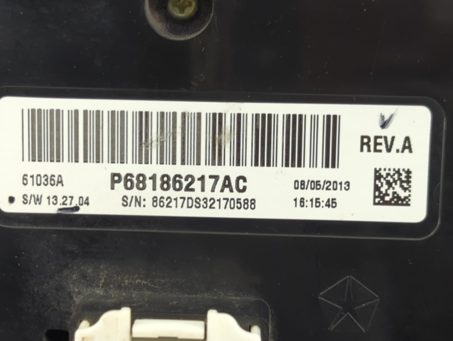 2014 Ram 1500 Climate Control Module Temperature AC/Heater Replacement P/N:P68186217AC Fits OEM Used Auto Parts - Oemusedaut
