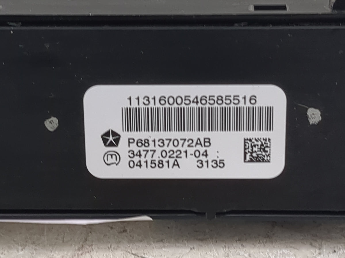 2014 Ram 1500 Climate Control Module Temperature AC/Heater Replacement P/N:P68137072AB 3477.0221-04 Fits OEM Used Auto Parts