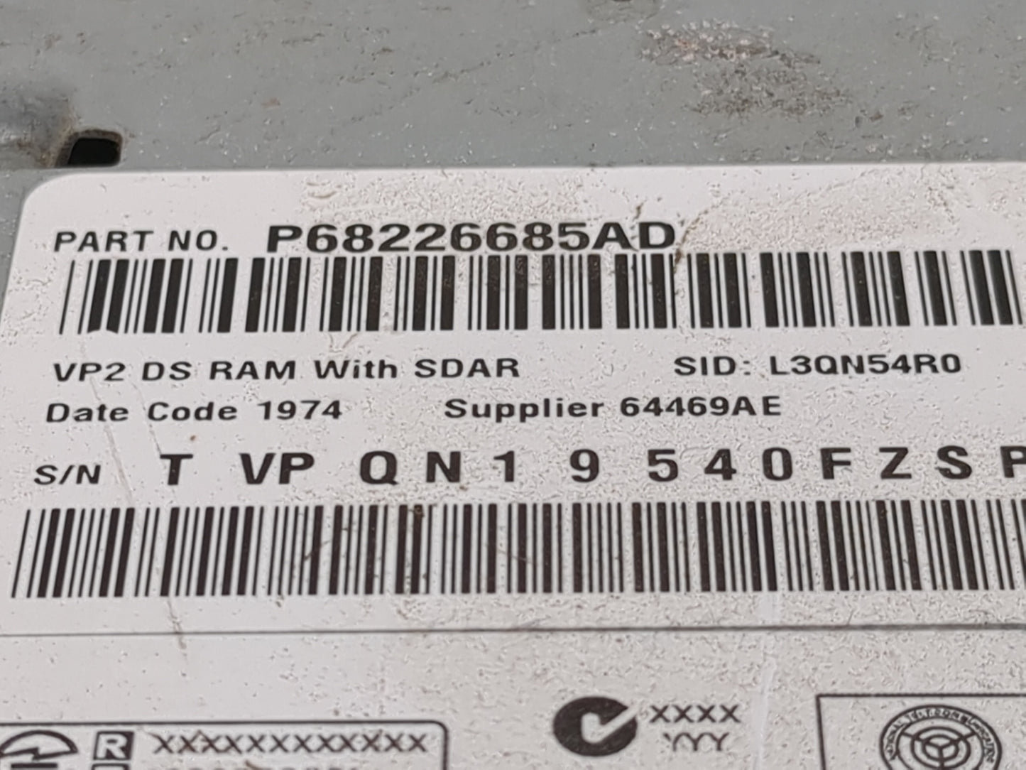 2014 Ram 1500 Radio AM FM Cd Player Receiver Replacement P/N:P68226685AD Fits OEM Used Auto Parts - Oemusedautoparts1.com