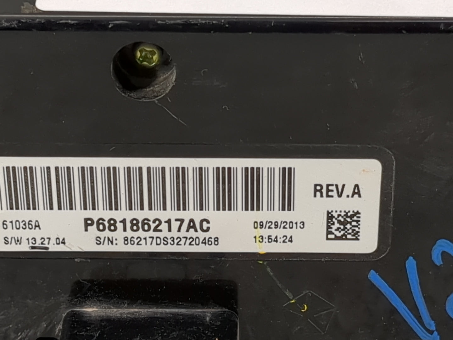 2014 Ram 1500 Climate Control Module Temperature AC/Heater Replacement P/N:P68186217AC Fits OEM Used Auto Parts - Oemusedaut