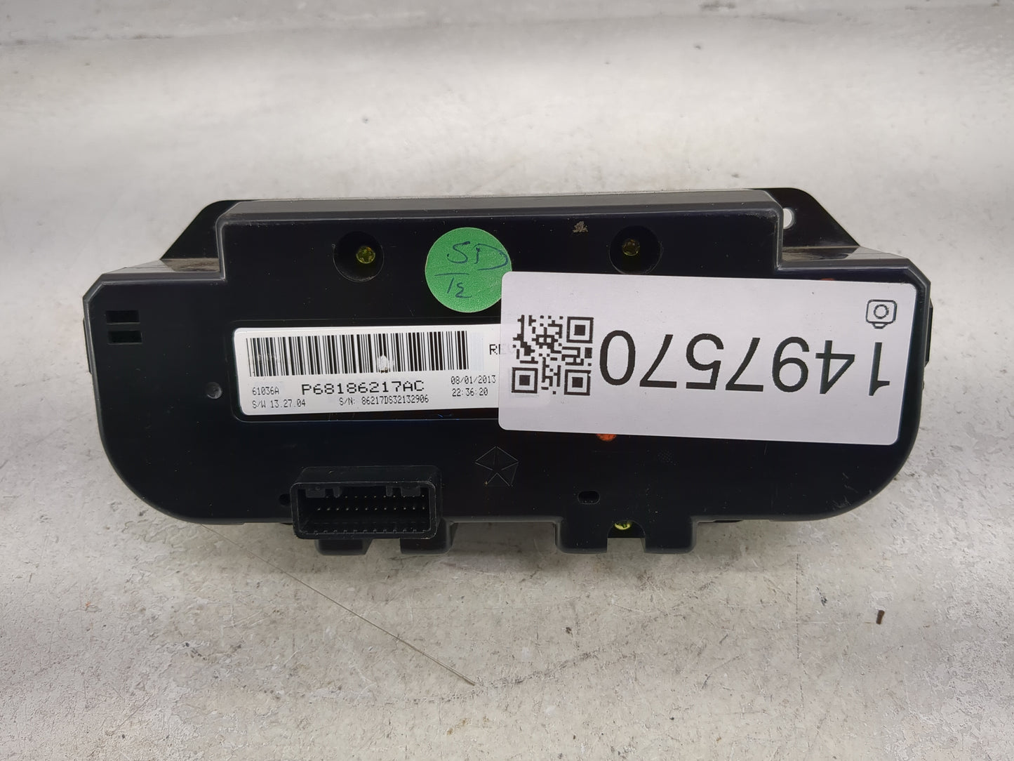2013-2022 Ram 1500 Climate Control Module Temperature AC/Heater Replacement P/N:P68186217AC 68186217AC Fits OEM Used Auto Pa