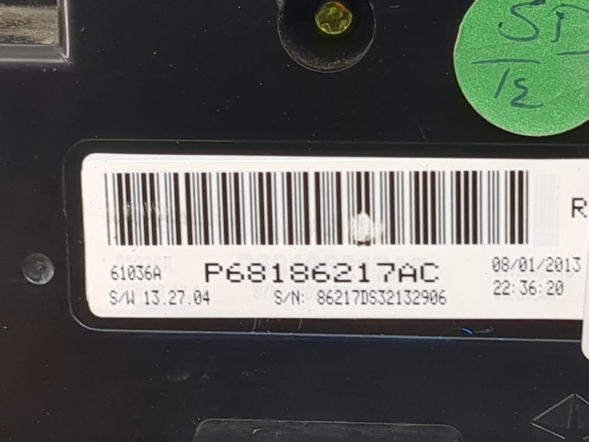 2013-2022 Ram 1500 Climate Control Module Temperature AC/Heater Replacement P/N:P68186217AC 68186217AC Fits OEM Used Auto Pa