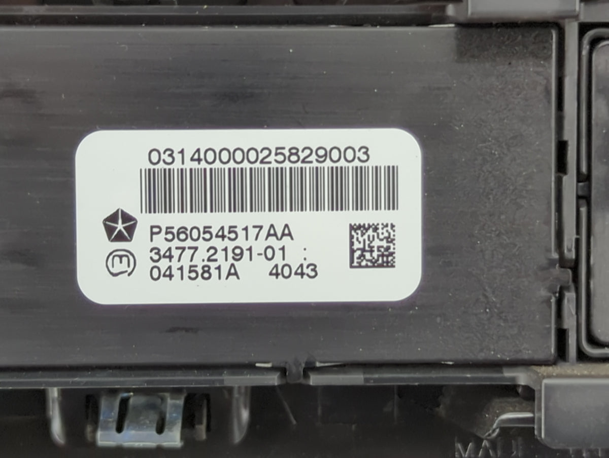2013-2022 Ram 1500 Climate Control Module Temperature AC/Heater Replacement P/N:P56054517AA 3477.2191-01 Fits OEM Used Auto 