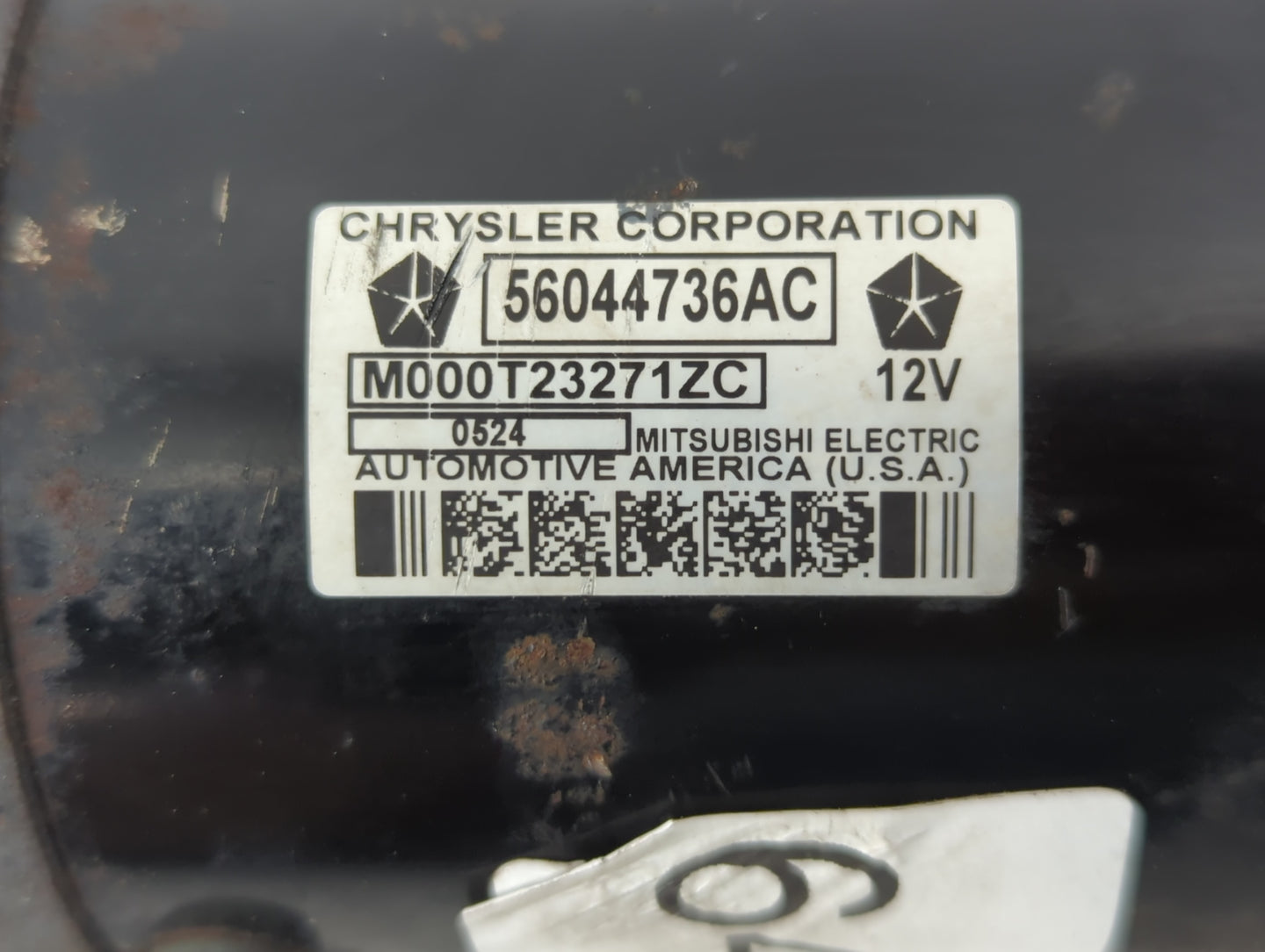 2011-2022 Ram 1500 Car Starter Motor Solenoid OEM P/N:M000T23271ZC 56044736AC Fits OEM Used Auto Parts - Oemusedautoparts1.c