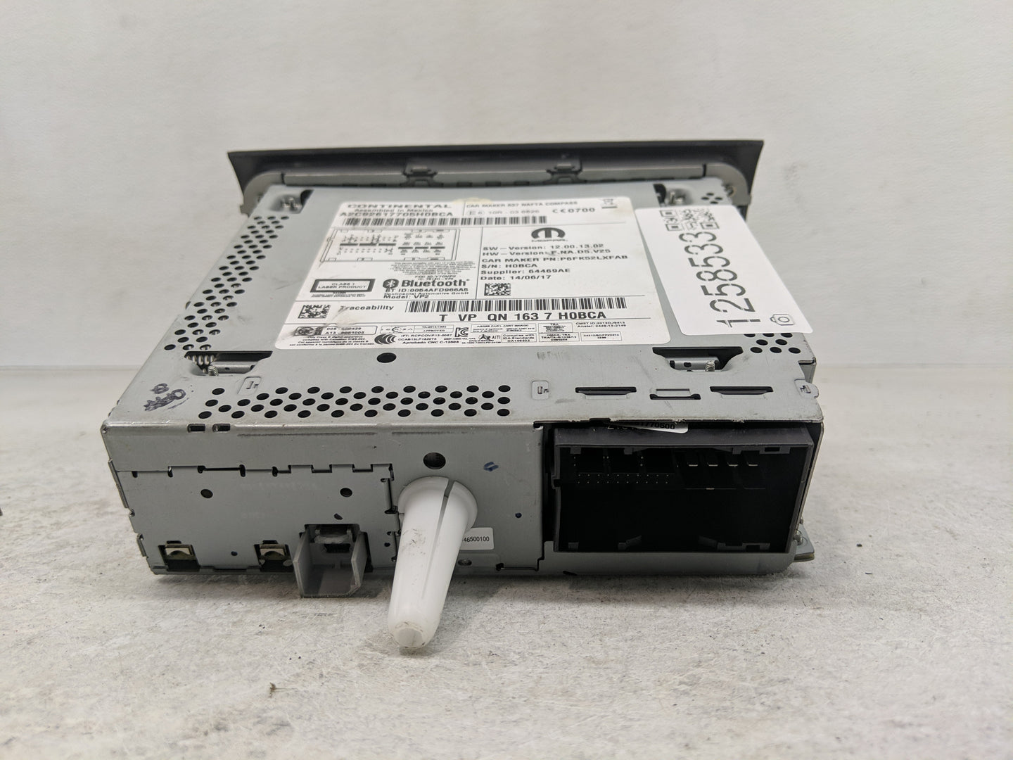 2014 Ram Promaster Radio AM FM Cd Player Receiver Replacement P/N:P6FK52LXFAB Fits OEM Used Auto Parts - Oemusedautoparts1.c