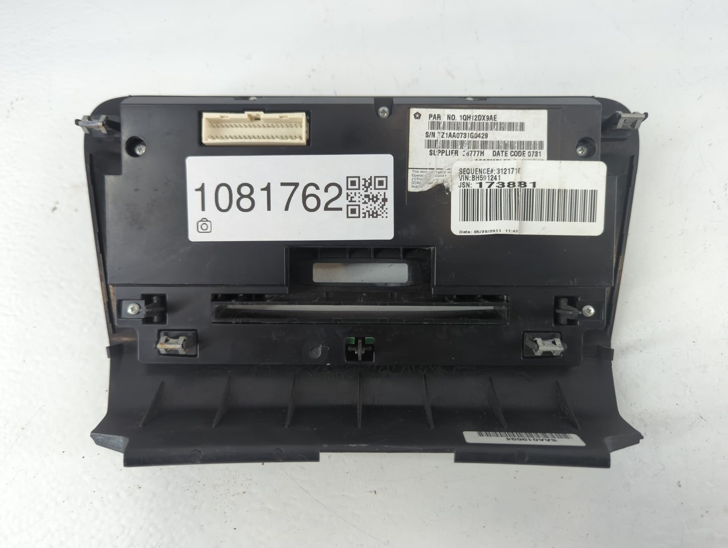 2014-2015 Ram Promaster 1500 Radio AM FM Cd Player Receiver Replacement Fits Fits 2014 2015 OEM Used Auto Parts - Oemusedaut