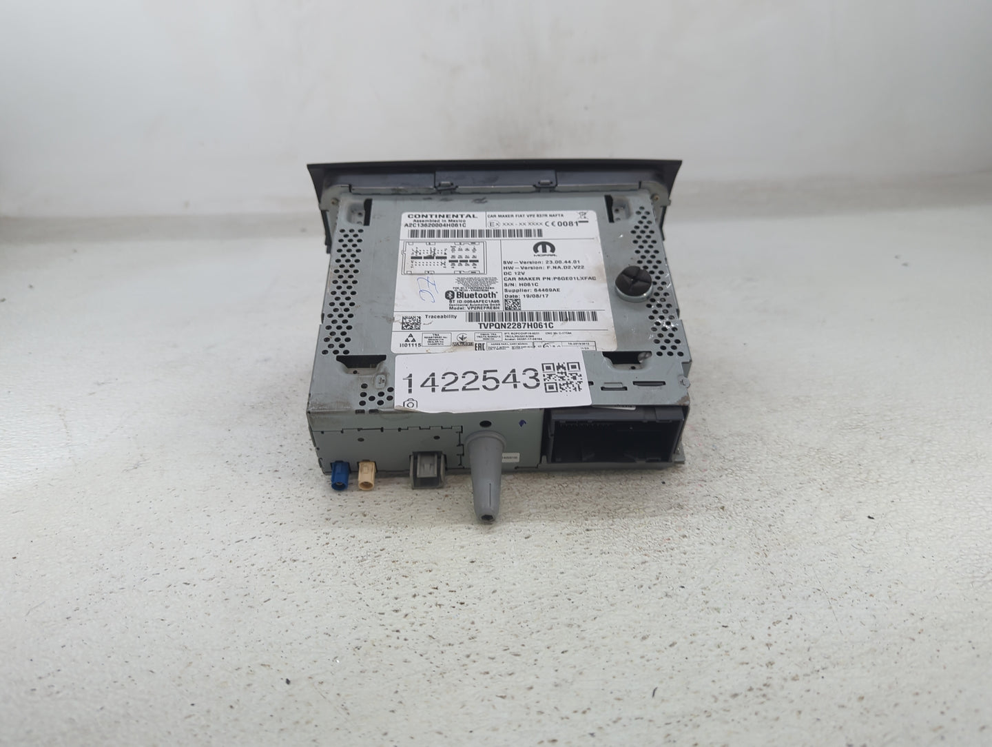 2014-2015 Ram Promaster 1500 Radio AM FM Cd Player Receiver Replacement Fits Fits 2014 2015 OEM Used Auto Parts - Oemusedaut