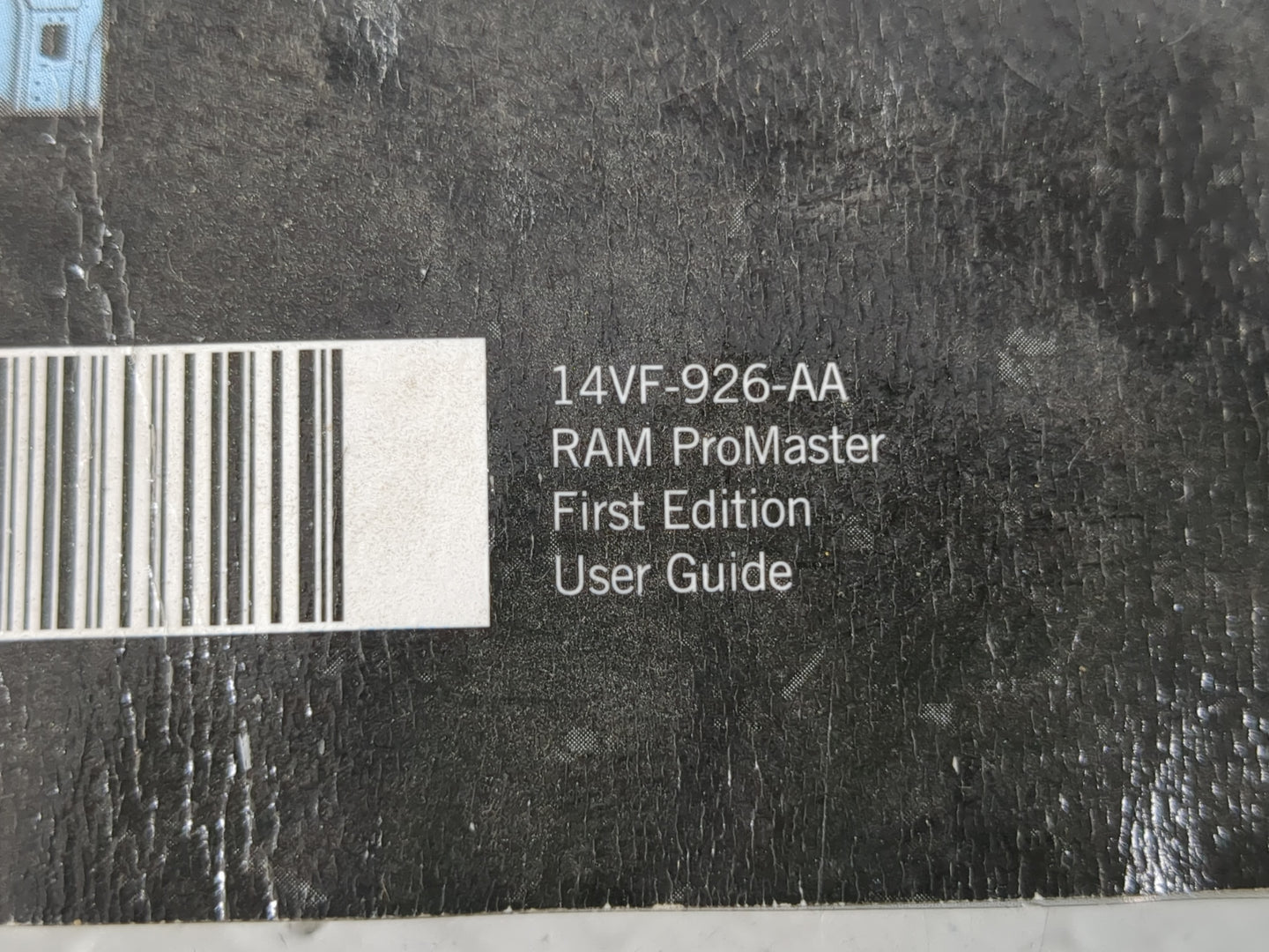 2014 Ram Promaster 1500 Owners Manual Book Guide P/N:14VF-926-AA OEM Used Auto Parts - Oemusedautoparts1.com