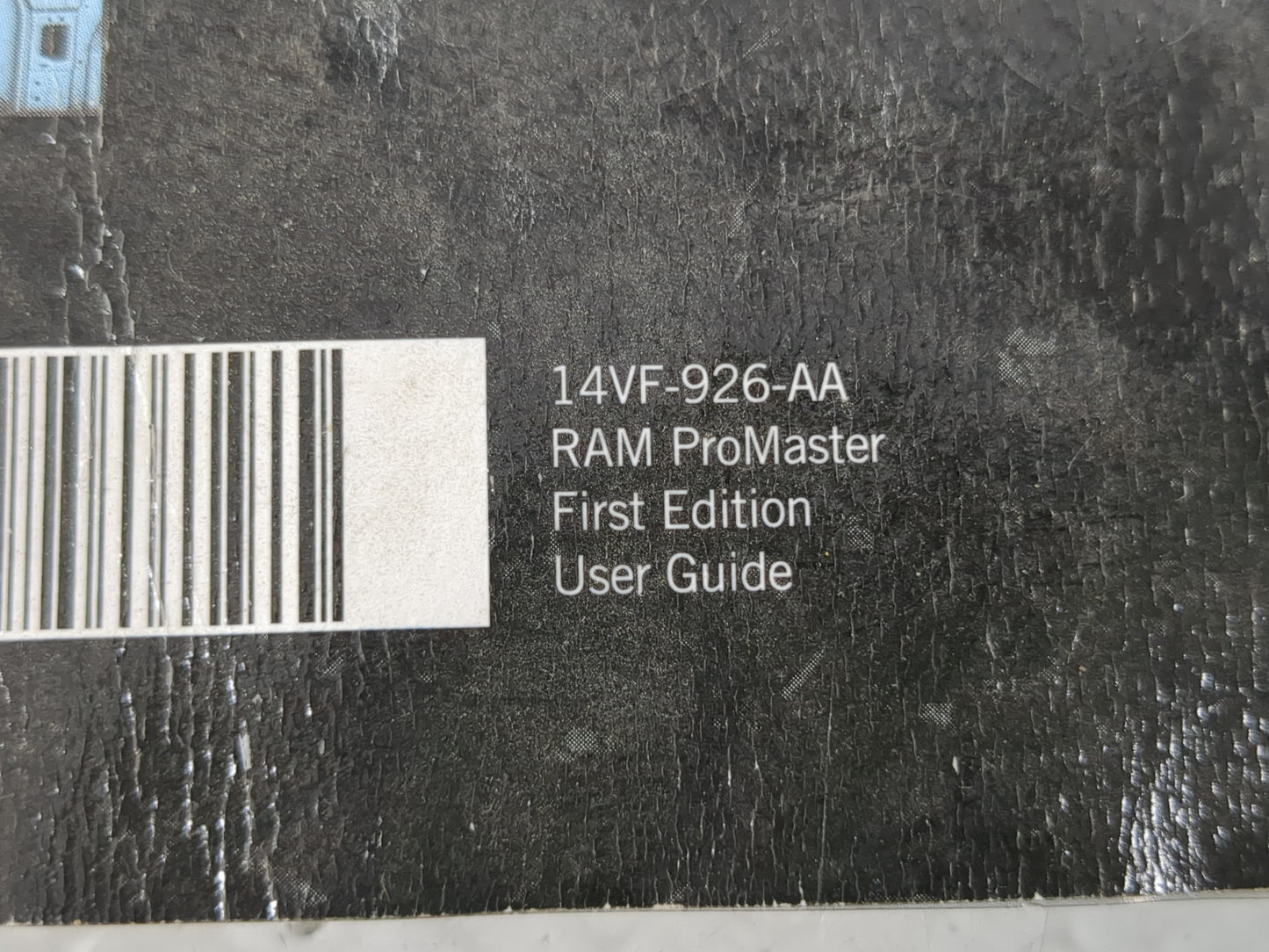 2014 Ram Promaster 1500 Owners Manual Book Guide P/N:14VF-926-AA OEM Used Auto Parts - Oemusedautoparts1.com